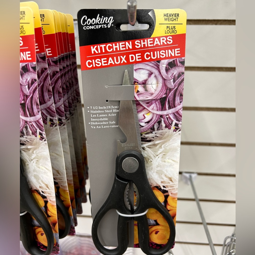 Kitchen shears heavier duty 
Cooking concepts